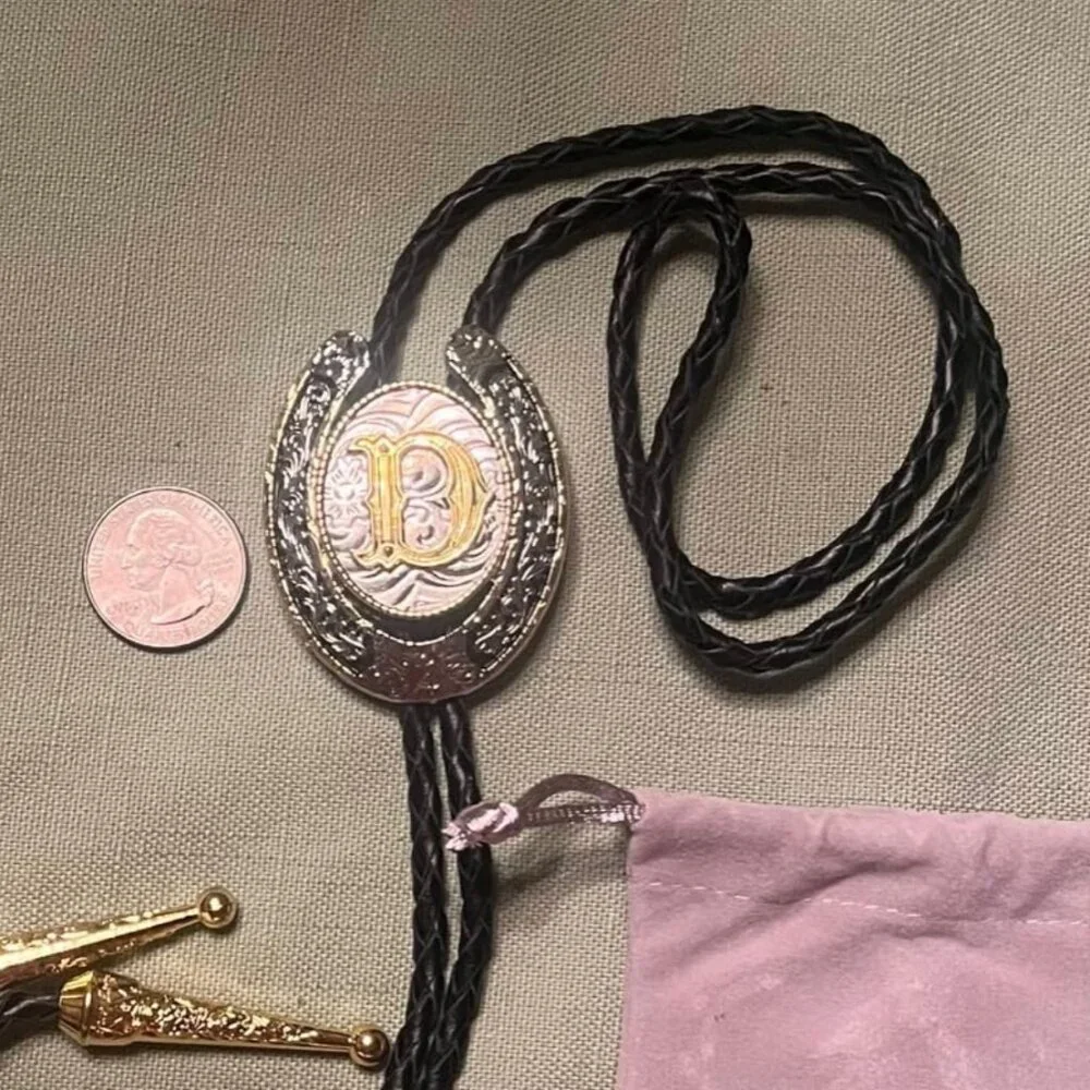 YOUR LETTER Vintage Bolo Western Tie